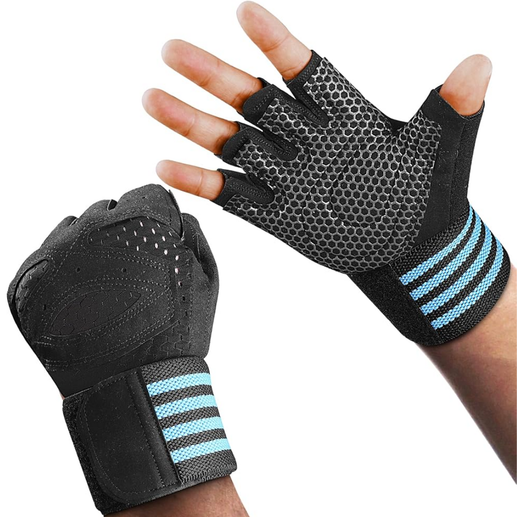 Phasz Ventilated Weight Lifting Gloves with Wrist Support | XXL | Black | 1 Pair
