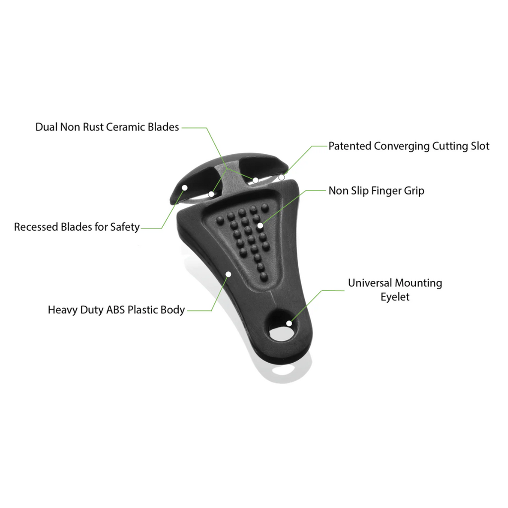 Line Cutterz Ceramic Blade Fishing Line Zipper Pull Cutter