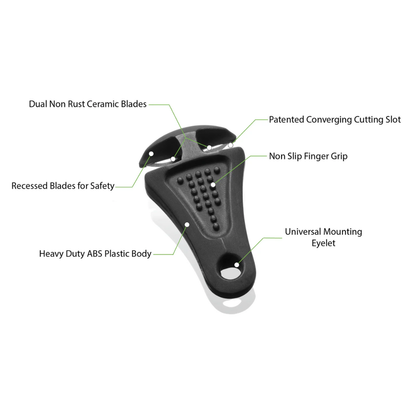 Line Cutterz Ceramic Blade Fishing Line Zipper Pull Cutter