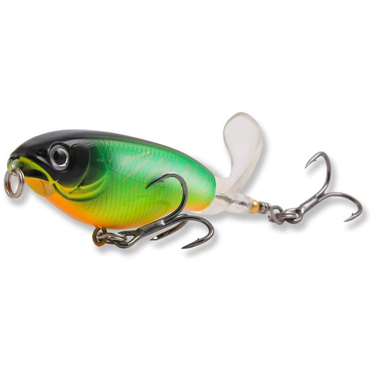 Burle Lures Rotating Tail Topwater Floating Lure | 8/0 | Green