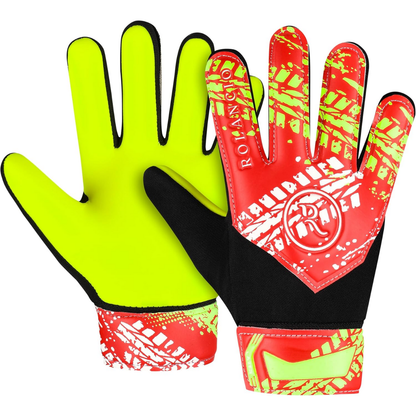 Rolancio Soccer Goalkeeper Gloves | Size 5 | Yellow | Soccer Goalie Gloves