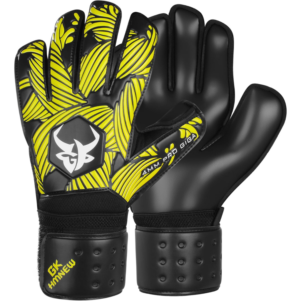 GKHMNEW Soccer Goalkeeper Gloves | Size: 6 | Yellow | Soccer Goalie Gloves