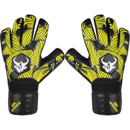 GKHMNEW Soccer Goalkeeper Gloves | Size: 6 | Yellow | Soccer Goalie Gloves