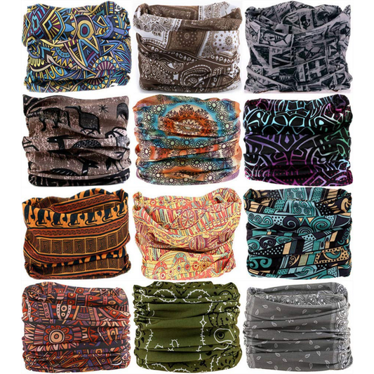 VanCrown Neck Gaiter Headwear | 12 Pack Assorted | Totem Collection