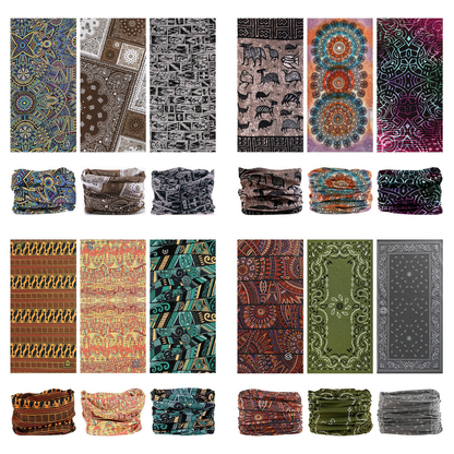 VanCrown Neck Gaiter Headwear | 12 Pack Assorted | Totem Collection