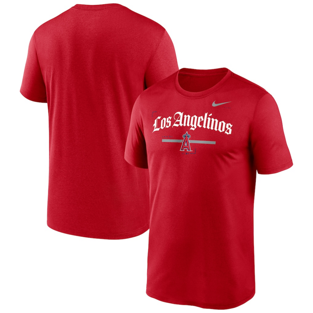 Nike Local Legend Los Angeles Angels Practice Performance T-Shirt | Red | Large