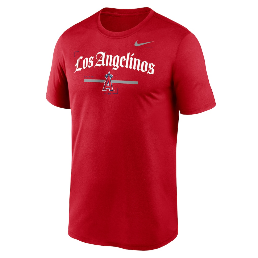 Nike Local Legend Los Angeles Angels Practice Performance T-Shirt | Red | Large