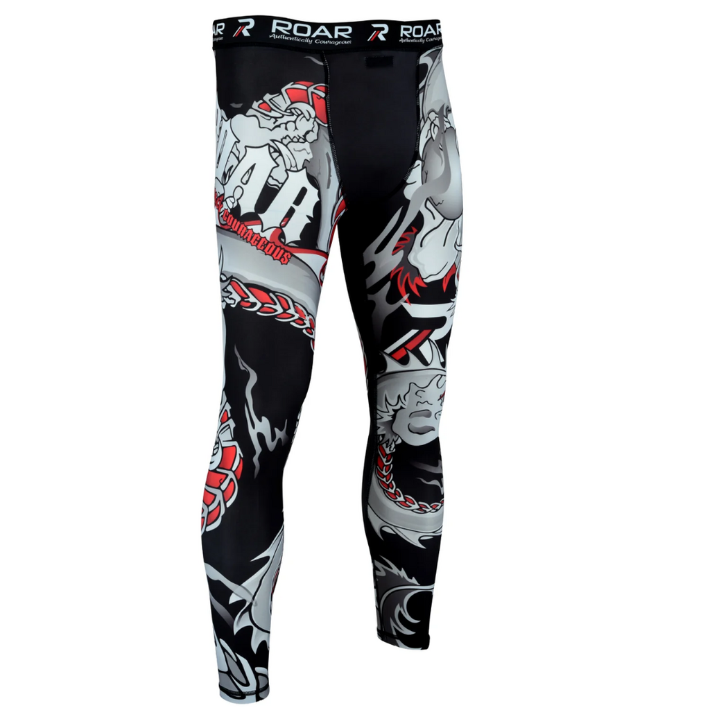 Roar Men's Legging Base Layer | Darken Red | X-Large