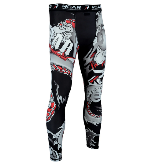 Roar Men's Legging Base Layer | Darken Red | X-Large