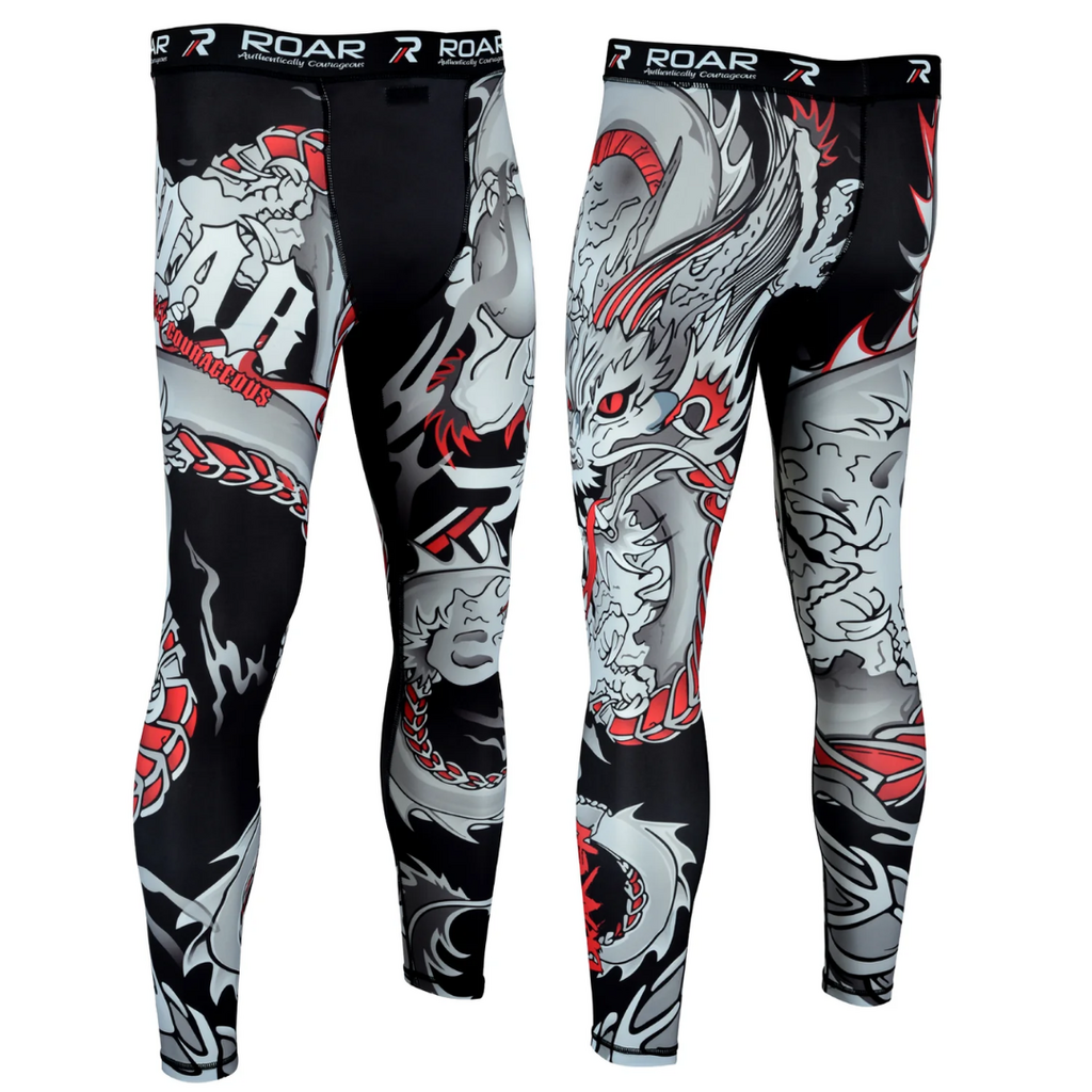 Roar Men's Legging Base Layer | Darken Red | X-Large