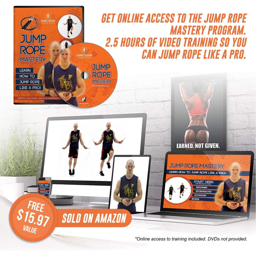 Epitomie Fitness Heavy Jump Rope | Weighted Rope & Steel Handles | Adjustable Cable