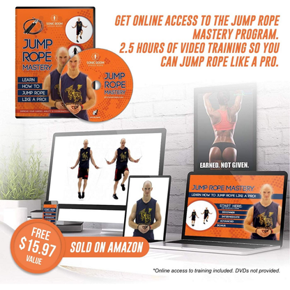 Epitomie Fitness Heavy Jump Rope | Weighted Rope & Steel Handles | Adjustable Cable