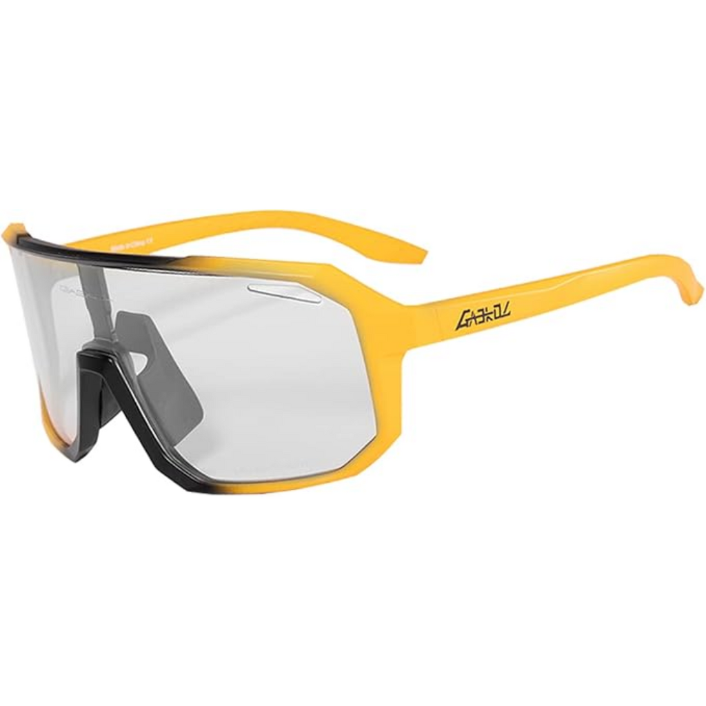 Gaekol Photochromic Sunglasses UV400 Protection | Adult | Yellow/Photochromic Grey