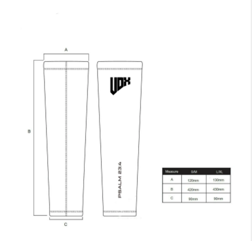 Undrdog Athletix Phil 4:13 Football Arm Compression Sleeve - White - Size S/M