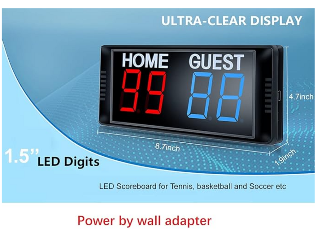 BTBSign Digital Scoreboard with Remote