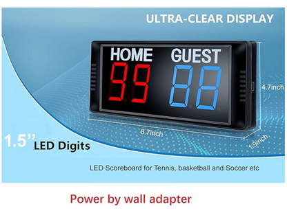 BTBSign Digital Scoreboard with Remote