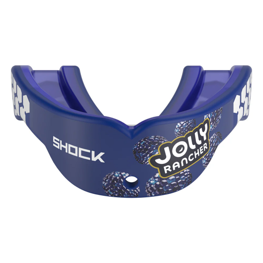 Shock Doctor Jolly Rancher Gel Max Power Flavor Fusion Mouthguard - Blue Raspberry - Adult (Age 11+)