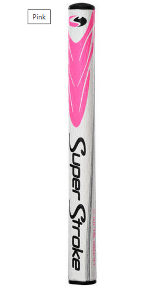 Super Stroke Lite Mid Slim 2.0 Putter Grip - White & Pink