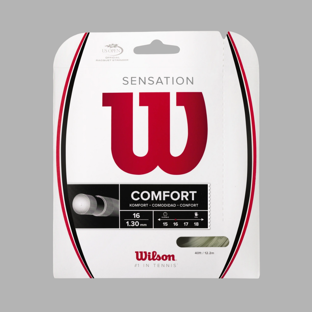 Wilson Sensation 16/1.30mm Tennis Racquet Replacement Stings | Natural | 40ft