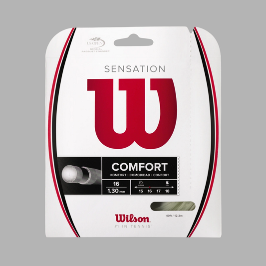 Wilson Sensation 16/1.30mm Tennis Racquet Replacement Stings | Natural | 40ft