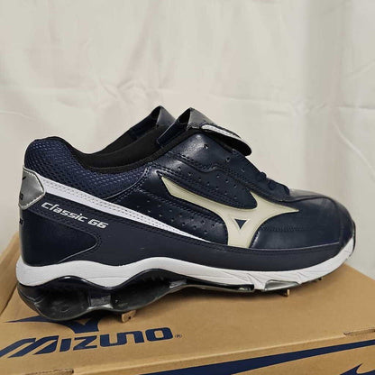 Mizuno 9 Spike Classic G6 Low Stitch Baseball Softball Cleats, Size 14