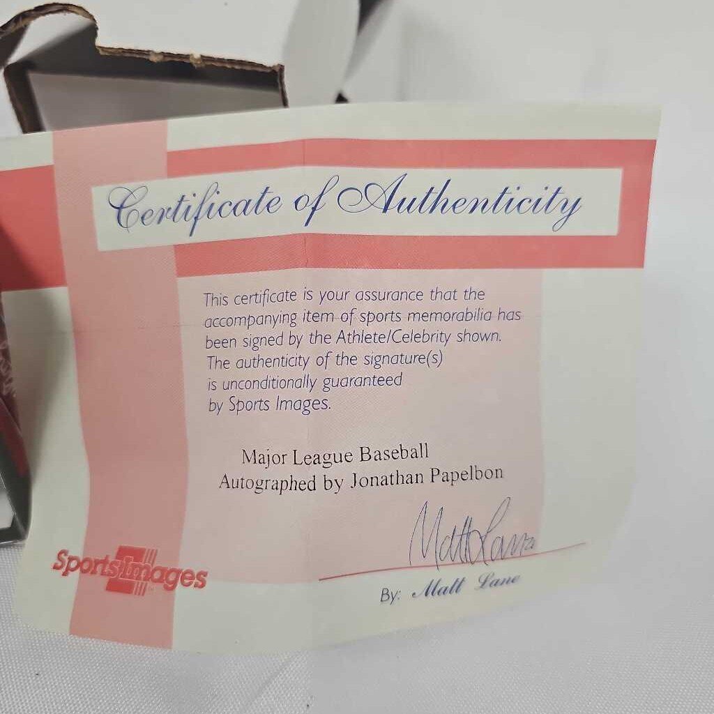 Johnathan Papelbon Autographed Baseball - Authenticated