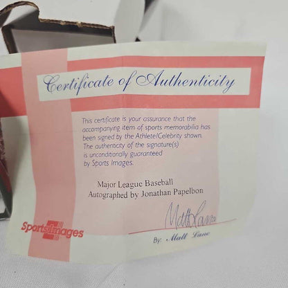 Johnathan Papelbon Autographed Baseball - Authenticated