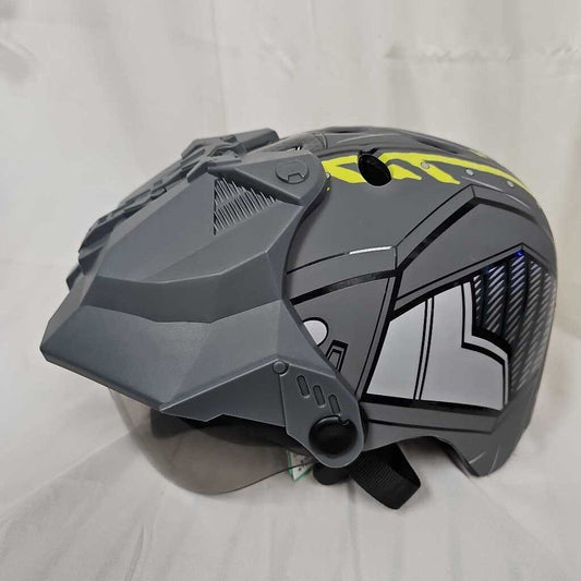 Krash Ranger Bike Helmet with drop down visor, Size Medium