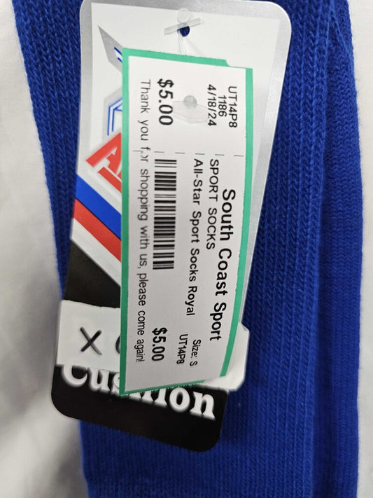 All-Star Sport Socks, Royal, Small