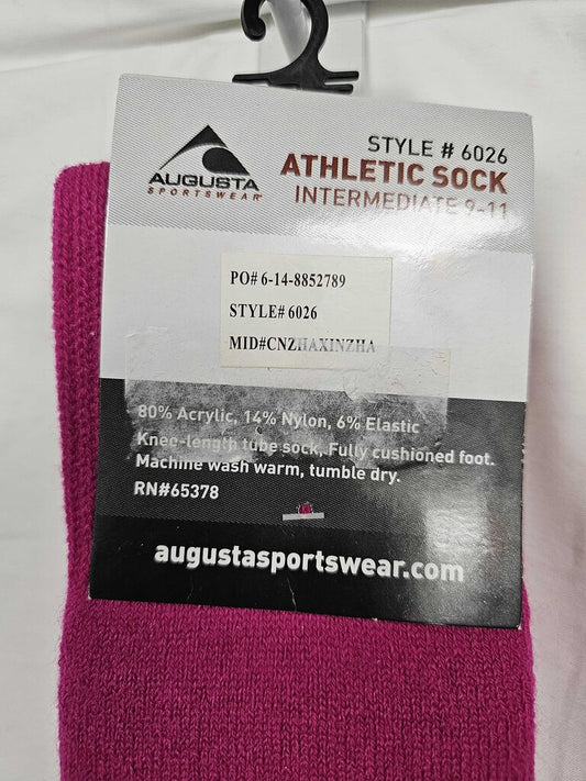 Augusta Sport Socks, Magenta, Medium