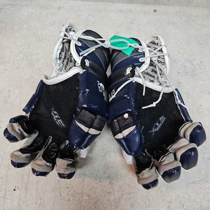 STX Catalyst Lacrosse Gloves, Navy/Wht, Size: L