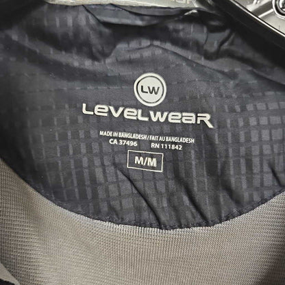 LevelWear 1/4 Zip Golf Jacket, Short Sleeve, Size: M