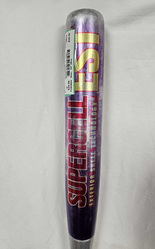 Worth Supercell EST Exterior Shell Technology Slowpitch Softball Bat, Size: 34in 26oz