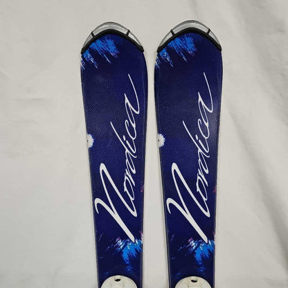 Nordica Little Belle skis with Marker 4.5 bindings, 100cm