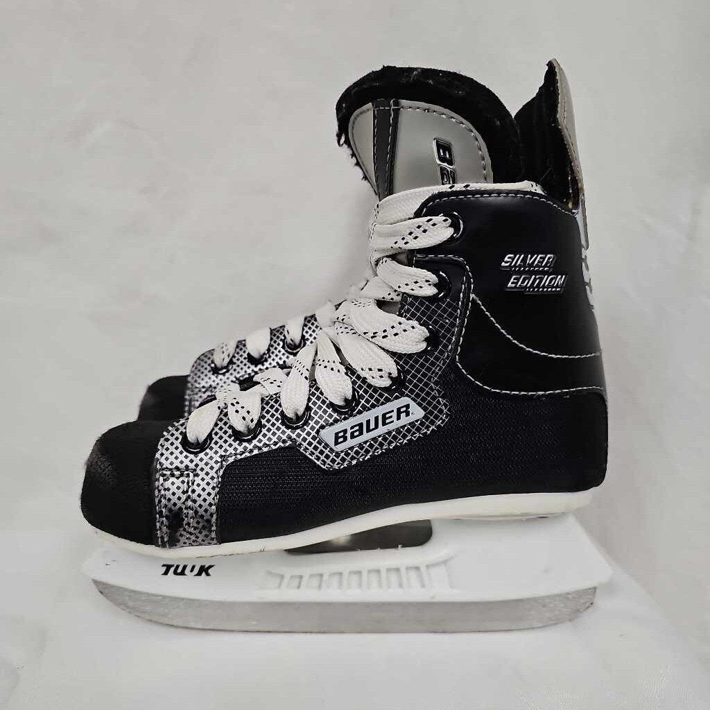 Bauer Supreme Silver Edition Youth Hockey Skates - Size Y13