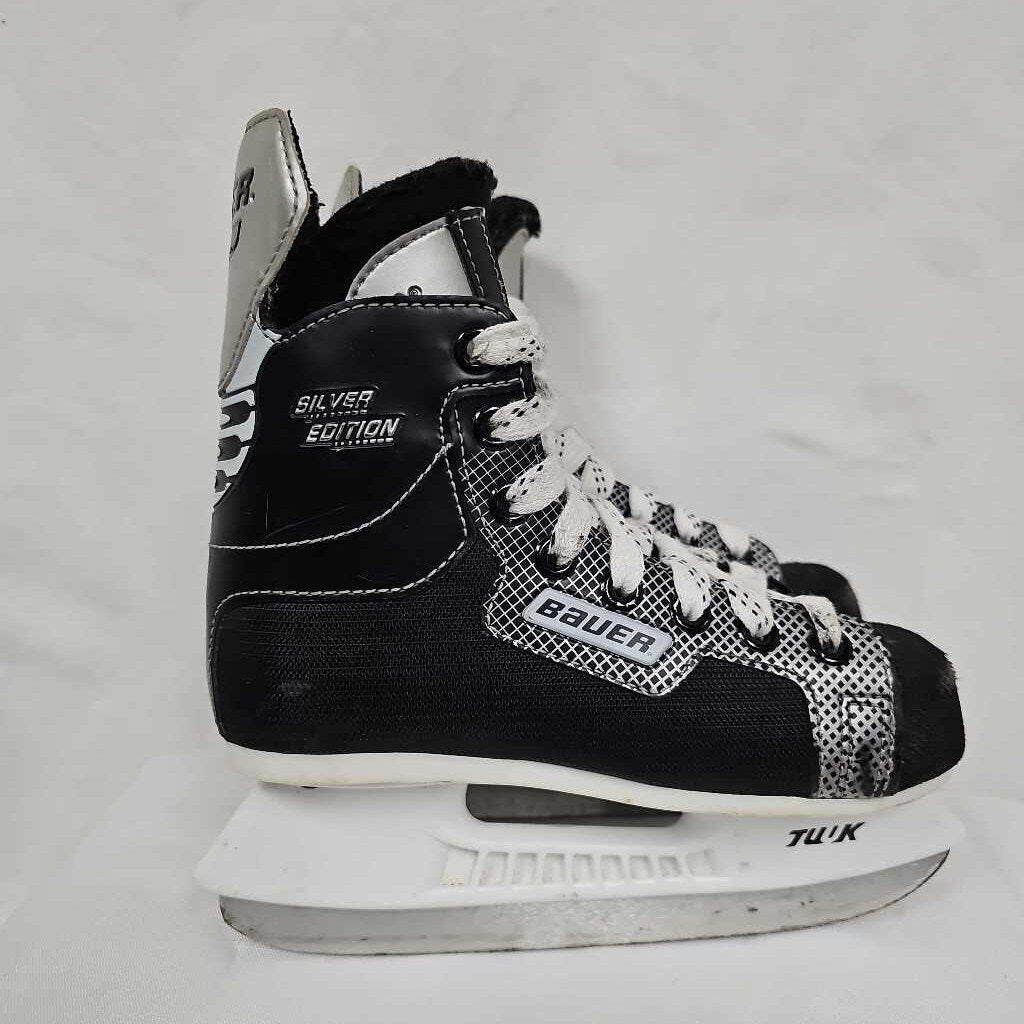 Bauer Supreme Silver Edition Youth Hockey Skates - Size Y13