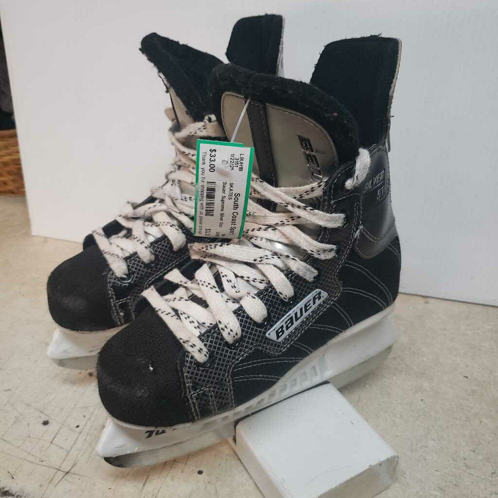Bauer Supreme Silver Star Junior Hockey Skates, Size 1 R