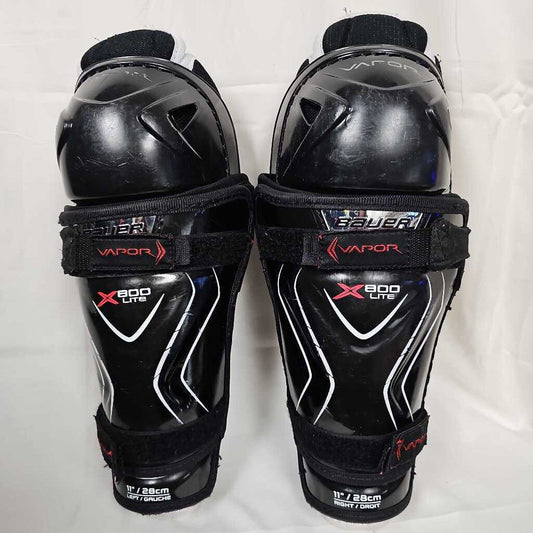 Bauer Vapor X800 Lite Hockey Shin Guards, Size 11"