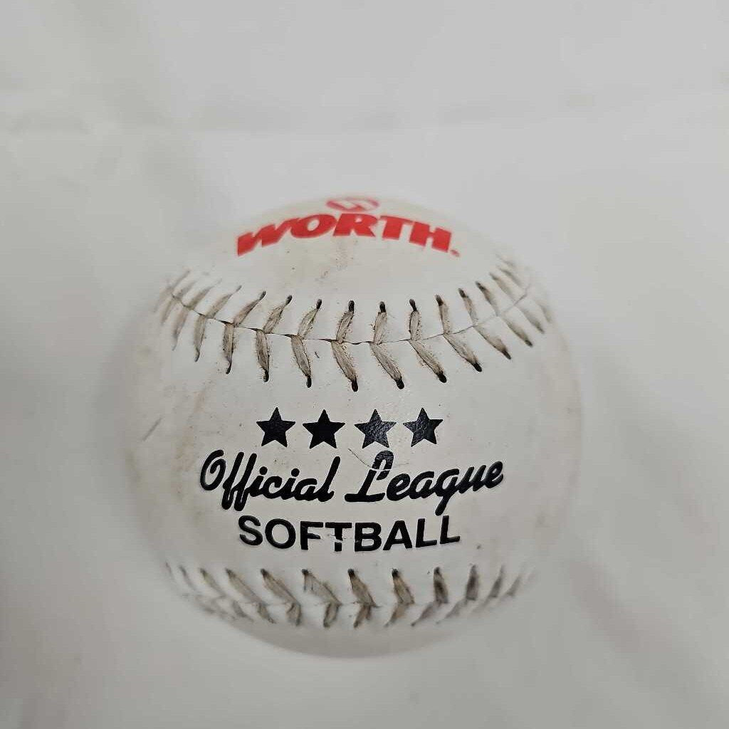 Worth Official League Used Softball