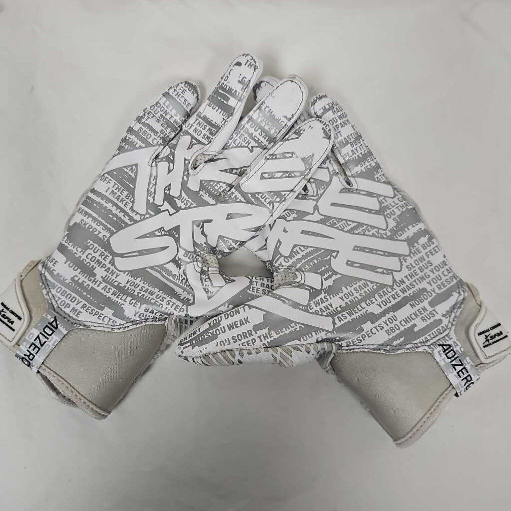 Adidas Adizero 8.0 Three Stripe Life Football Gloves, Adult Medium