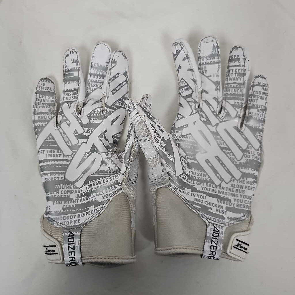 Adidas Adizero 8.0 Three Stripe Life Football Gloves, Adult Medium