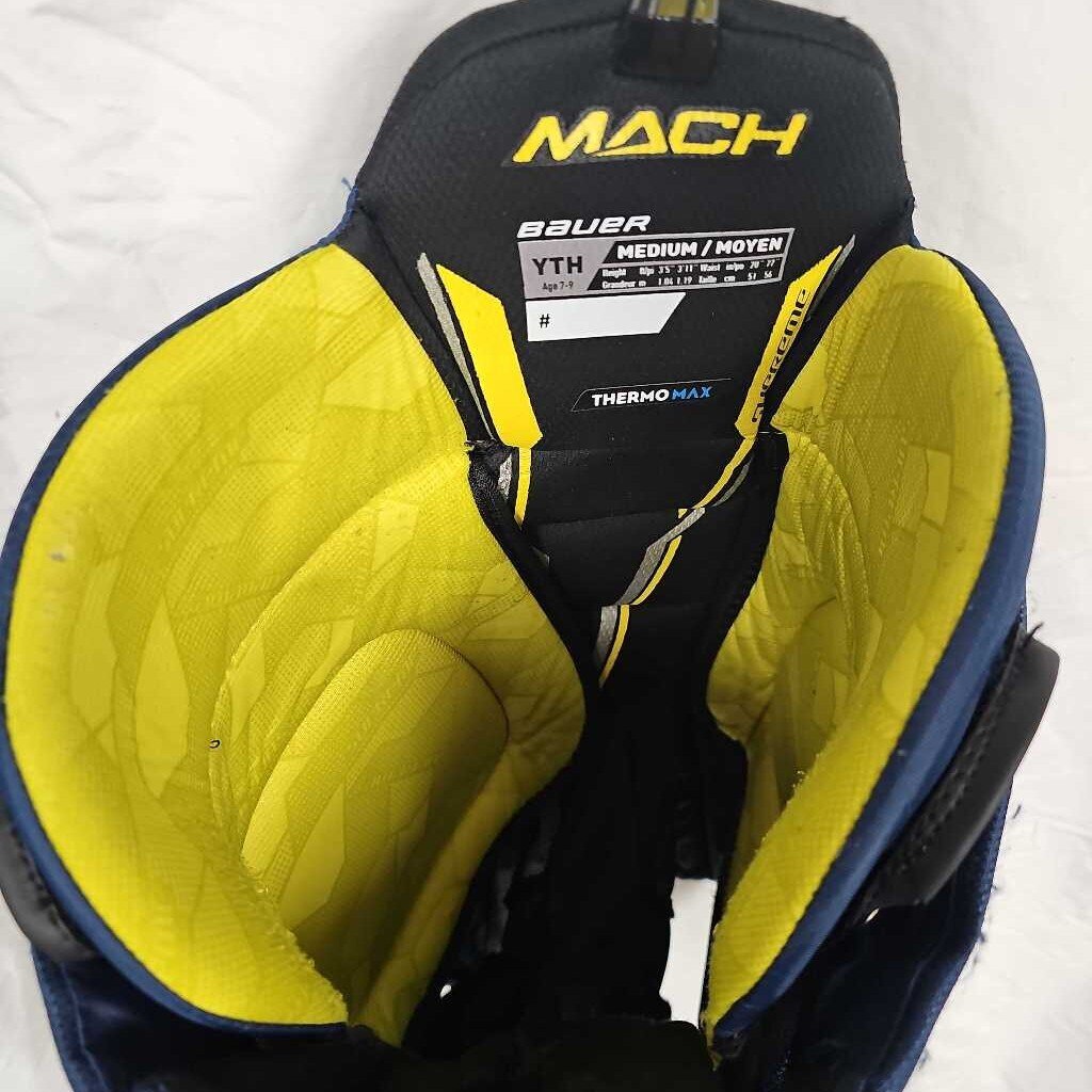 Bauer Supreme Mach Youth Hockey Pants, Size Youth Medium