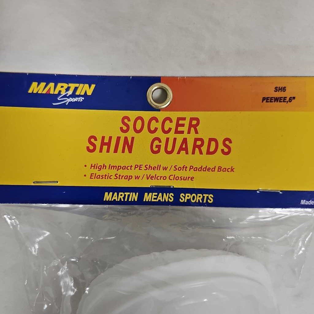 Martin Sports Soccer Shin Guards, Size Pee Wee