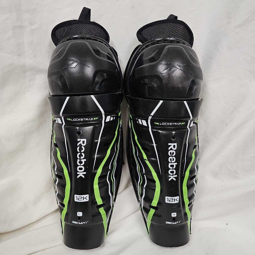 Reebok 12K Junior Hockey Shin Guards, 11"