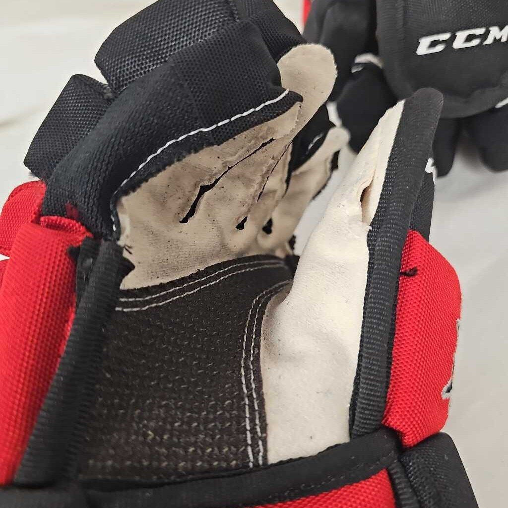 CCM 4Roll Pro Stock Team Hockey Gloves, Size 10"