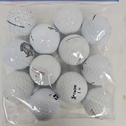 Mixed Bag of Golf Balls, 12 pack