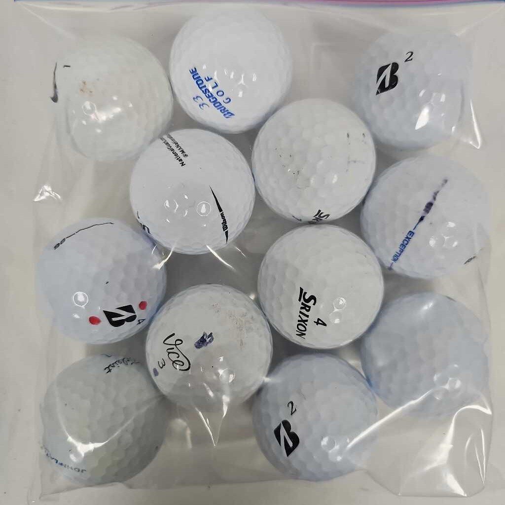 Mixed Bag of Golf Balls, 12 pack