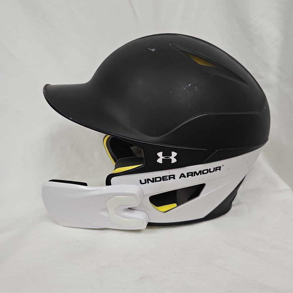 Under Armour Converge Batting Helmet with Universal Jaw Guard, 6 1/2" - 7 1/2"