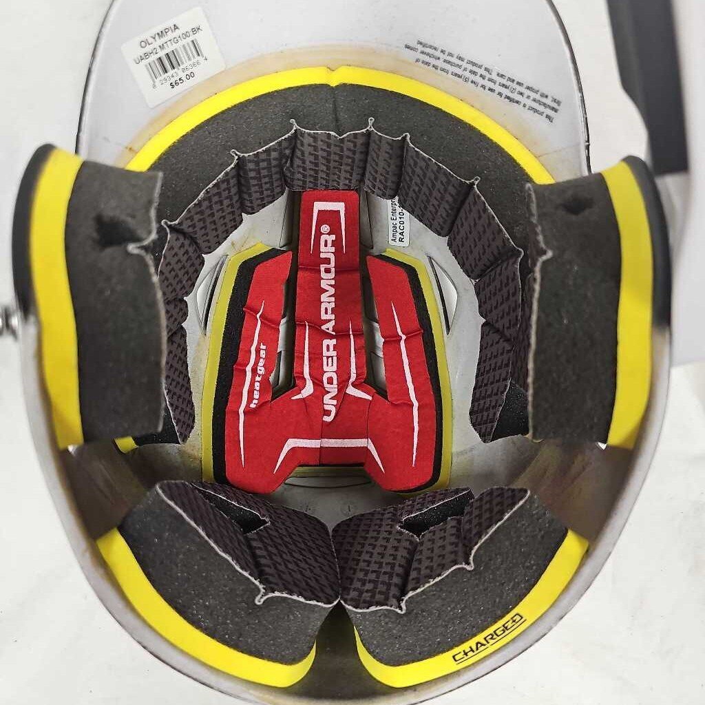 Under Armour Converge Batting Helmet with Universal Jaw Guard, 6 1/2" - 7 1/2"