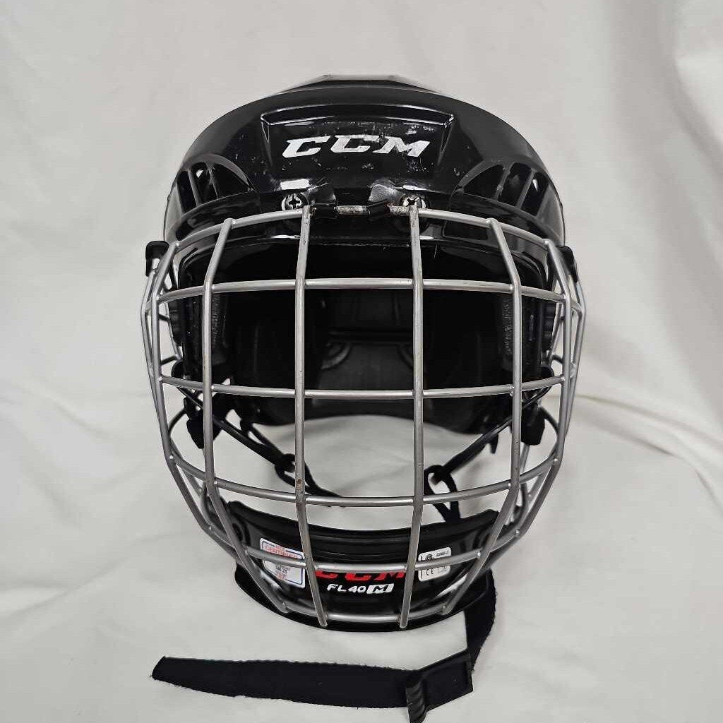 CCM FL40 Hockey Helmet Combo, Size Medium
